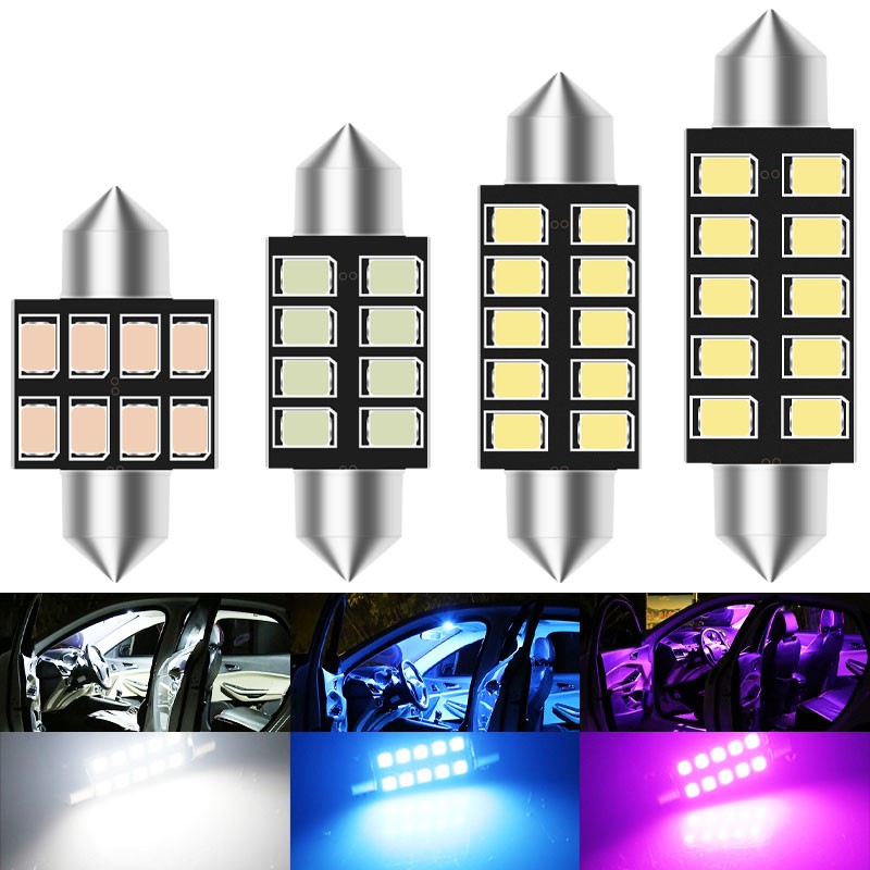 Actinic Blue Led - 2 pièces led C5W lumière feston