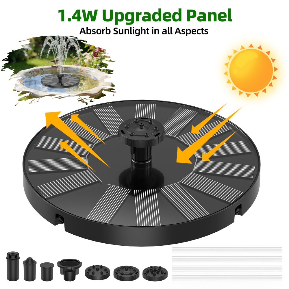 Marine Aquarium Equipment - Nouvelle fontaine solaire 1,4 W stable