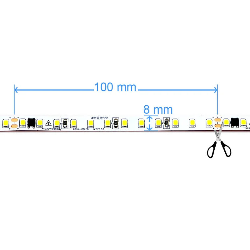 AC220V 230V 5M 600 LED bande 2 - Actinic Blue Led avis et prix