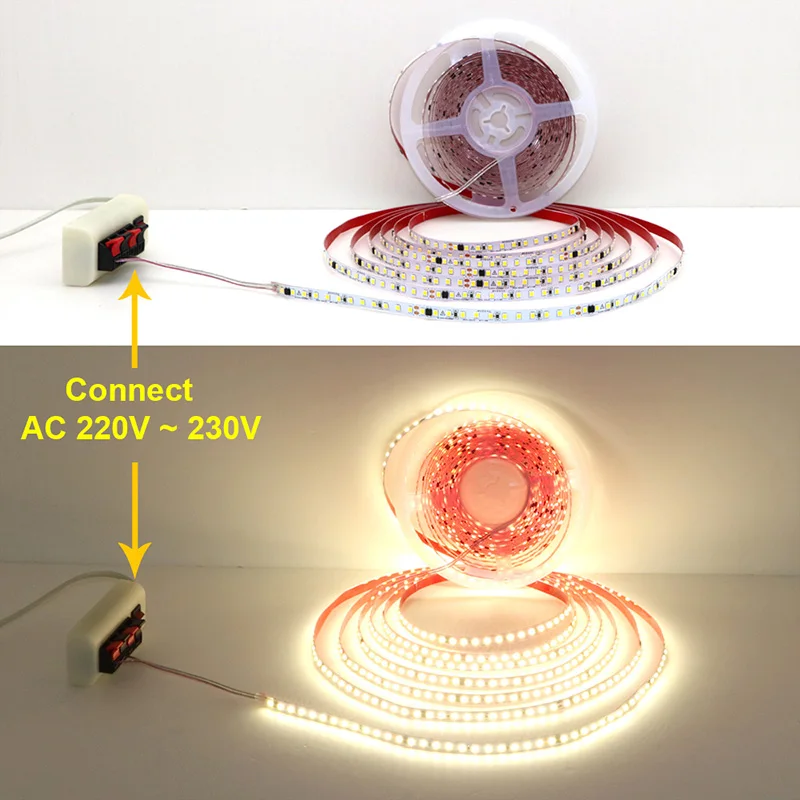 AC220V 230V 5M 600 LED bande 2 - Actinic Blue Led avis et prix