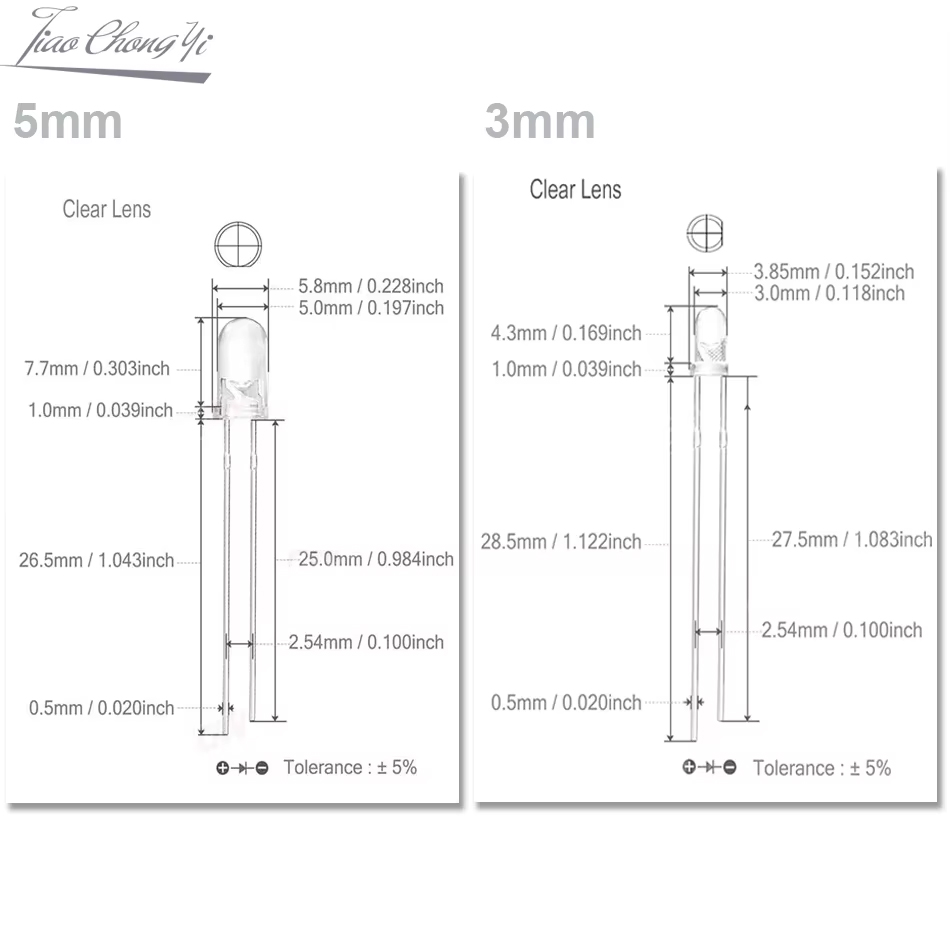 5mm 2pin Cyan Ice Blue 480nm 4 - Actinic Blue Led avis et prix