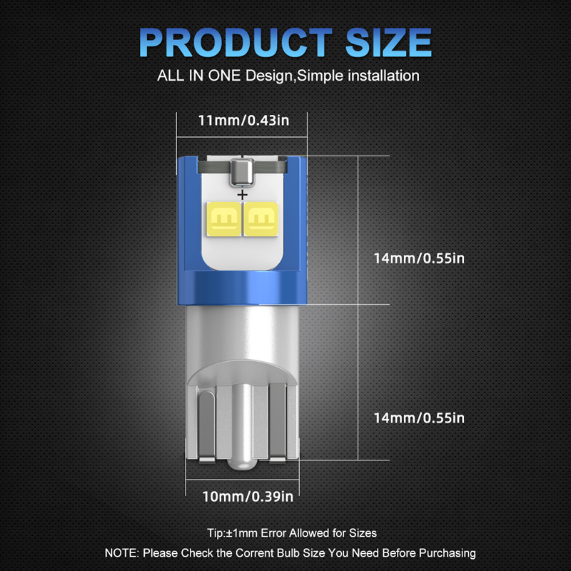 Ampoule LED W5W 10x19 194 168  - Actinic Blue Led avis et prix