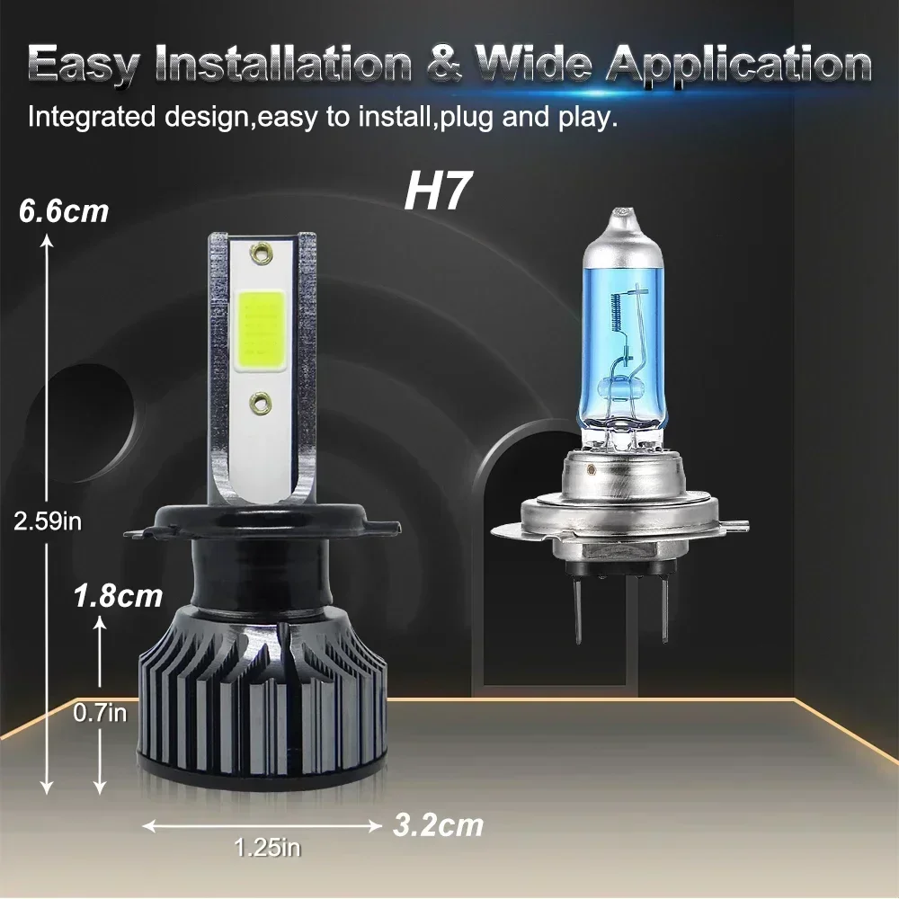 P1Car phare LED H4 H7 H1 H3 H8 - Actinic Blue Led avis et prix