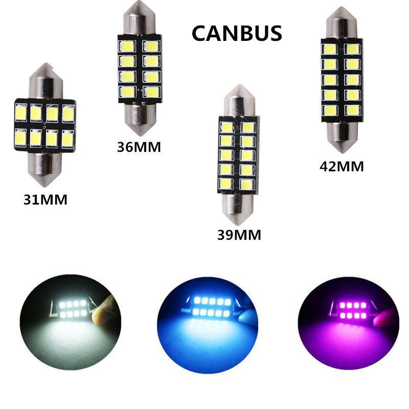 2 pièces led C5W lumière festo - Actinic Blue Led avis et prix