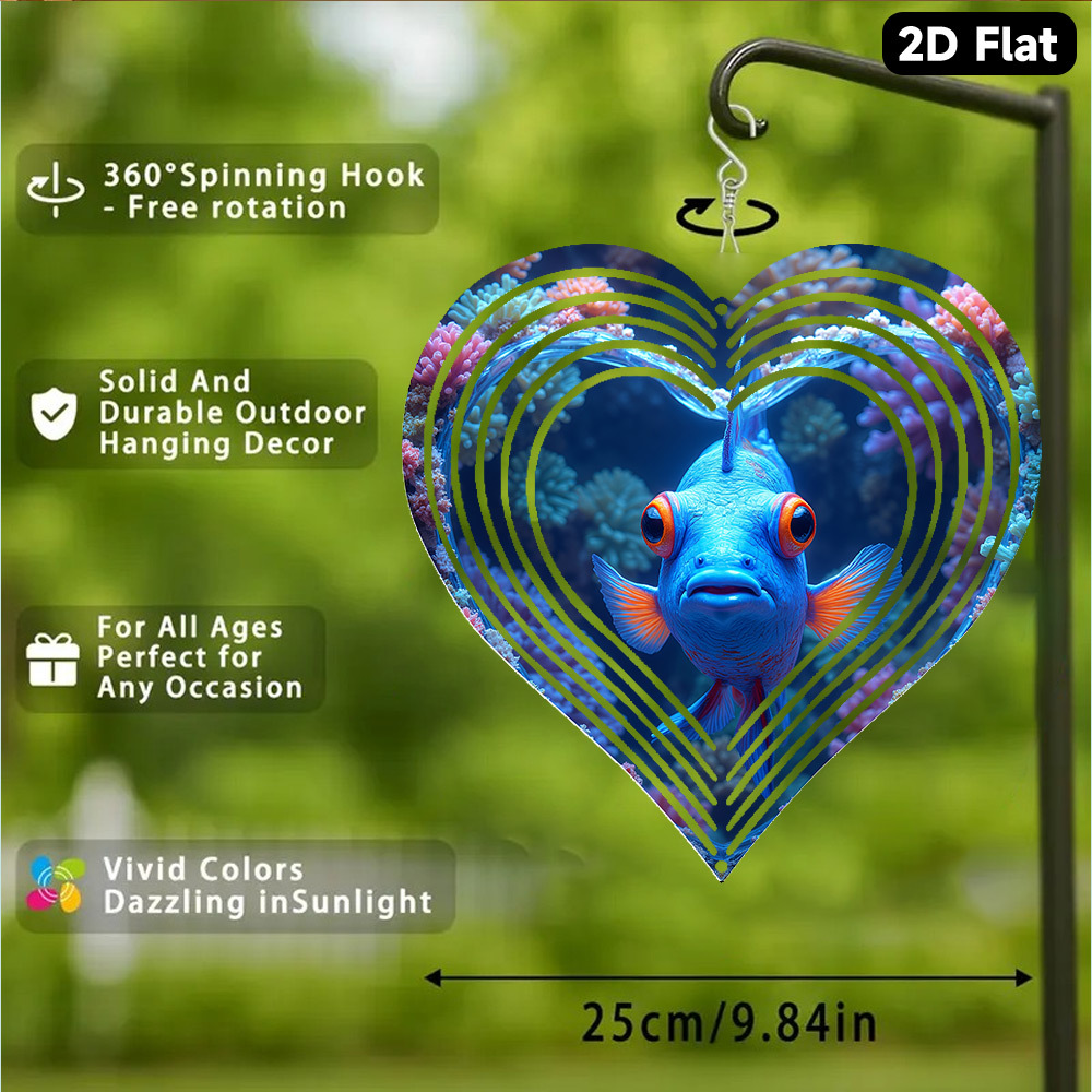 Carillon éolien 2D plat, 1 piè - Aquarium Marine Blue avis et prix